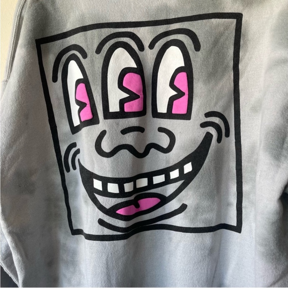 Keith Haring Hoodie Tie Dye Grey